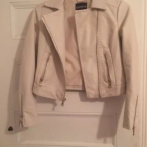 Vegan leather moto jacket